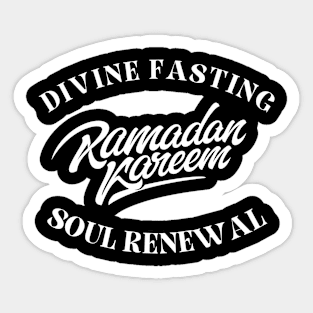 RAMADAN  KAREEM, Divine Fasting Soul Renewal Sticker